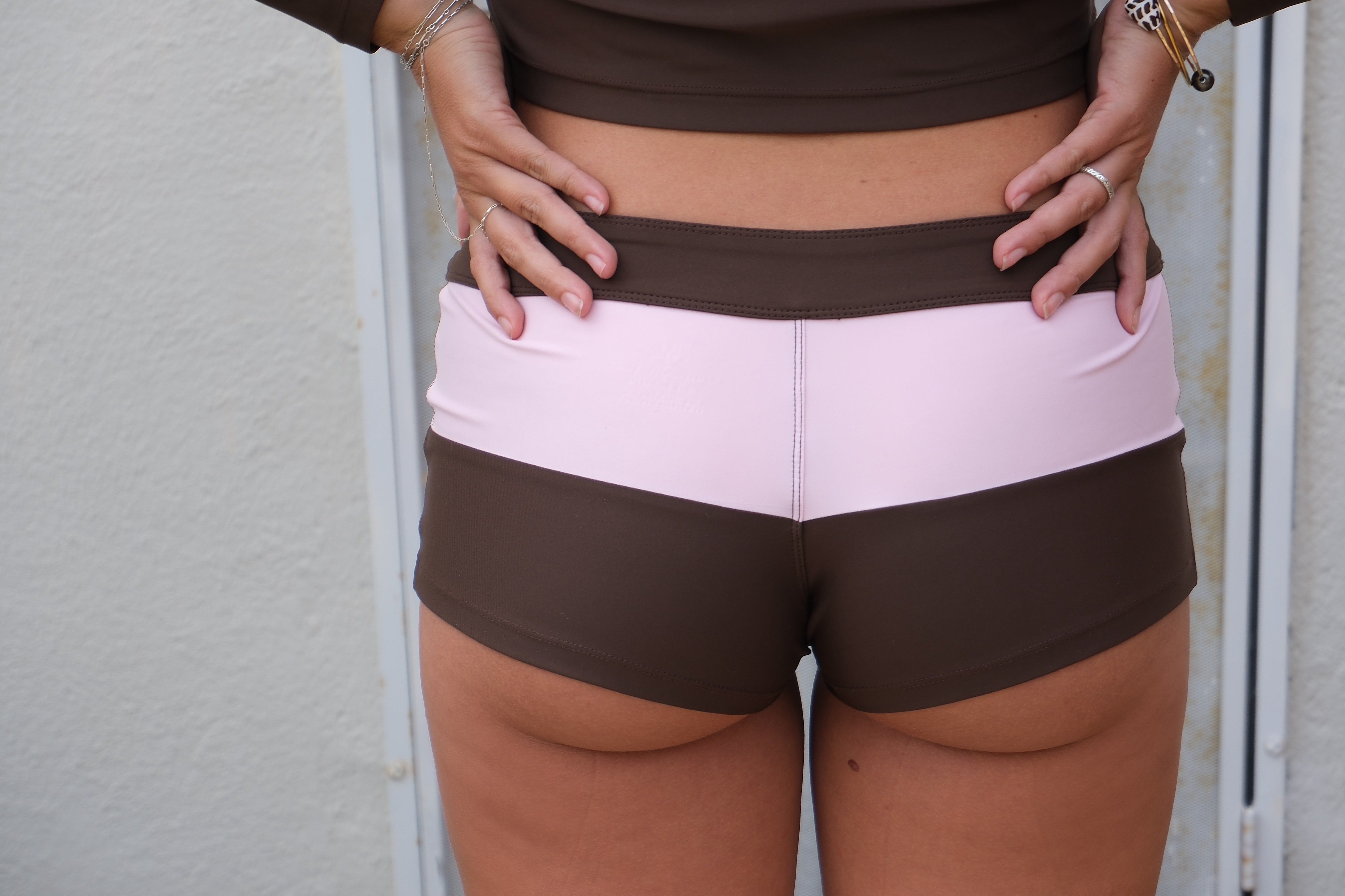 Blocked Brown Boardies